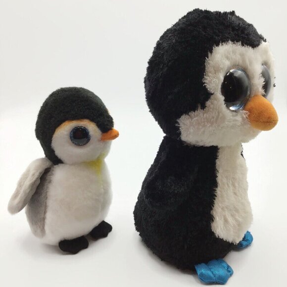 Ty Beanie Boos Arctic Animals Ice Cube Tusk Pongo Waddles Penguin Seal Walrus - Picture 3 of 15